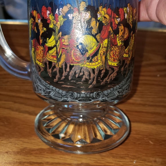 German Beer Mug Marked Pewter Top - Picture 3 of 6